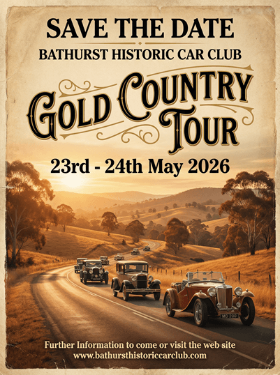 Flyer for Bathurst Gold Country Rally