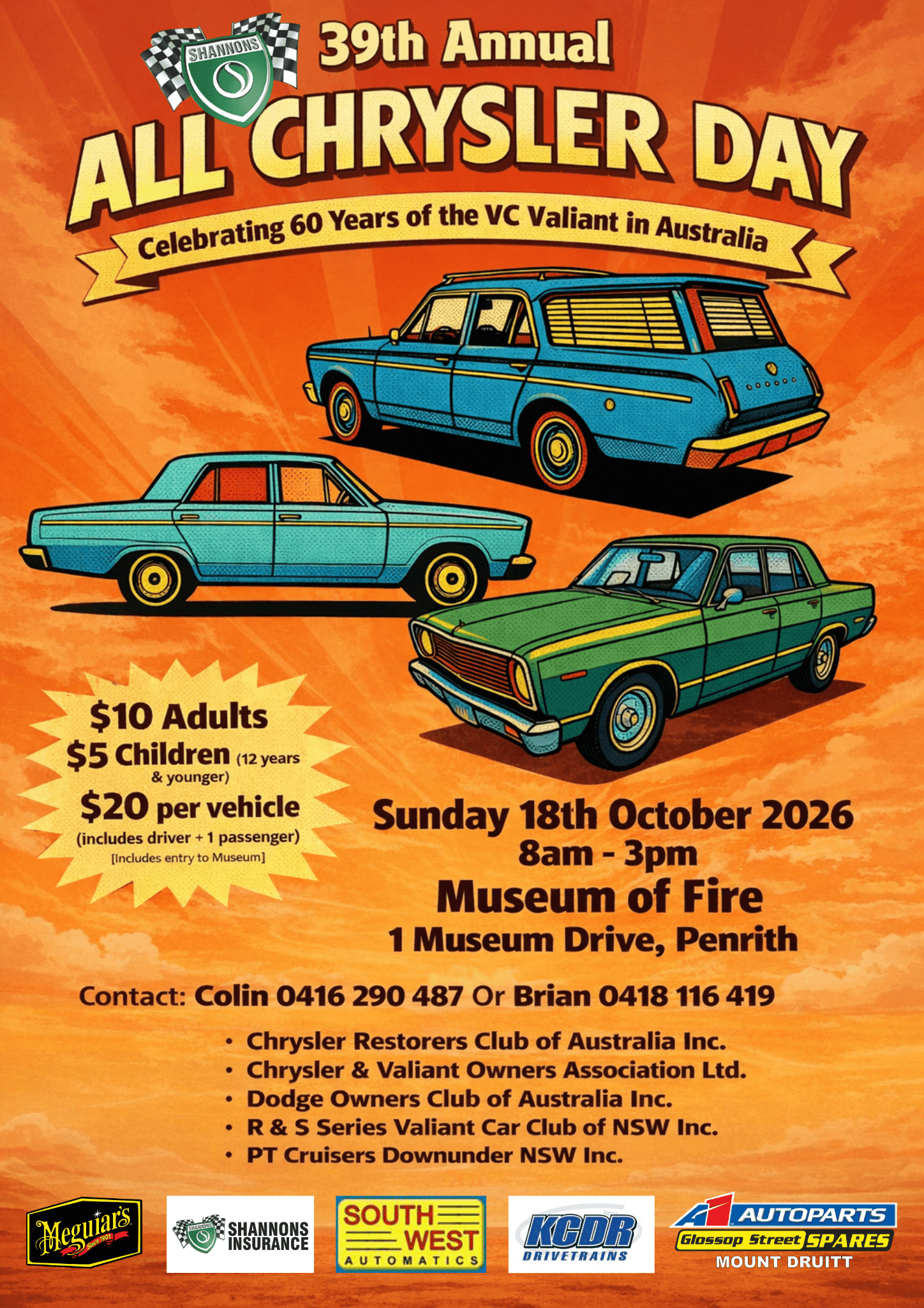 Flyer for NSW All Chrysler Day